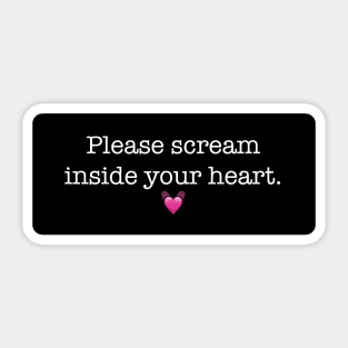 Scream Heart emoji Sticker